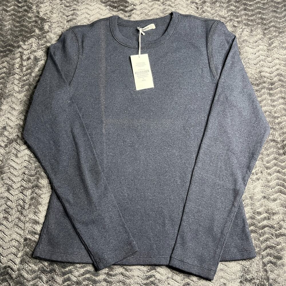 Buck Mason Marled Dark Navy Surplus Rib size XL NWT